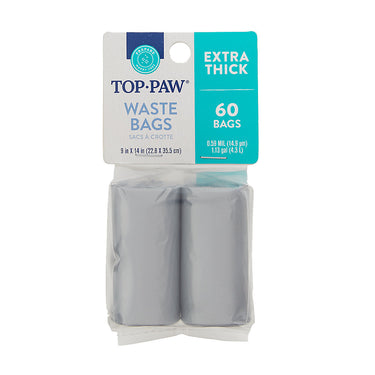 Top Paw® Solid Silver Waste Bags